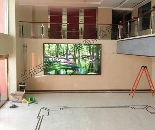 甘肅高臺縣政府室內P3LED全彩顯示屏